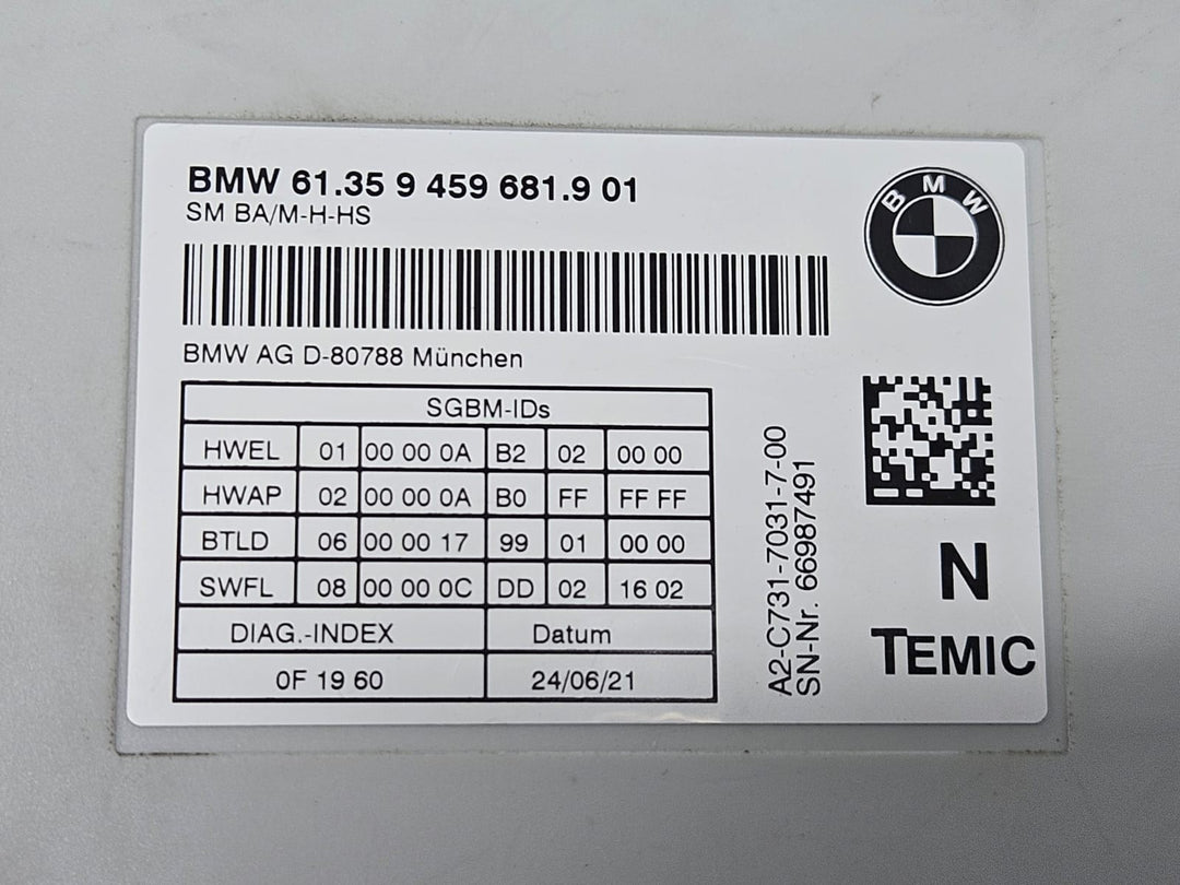 2017-2021 BMW F10 F22 F23 F30 F32 F34 Seat Control Module 9459681 OEM