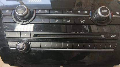 BMW F15 X5 Radio AM/FM Climate Control Panel A/C Unit OEM 9350256