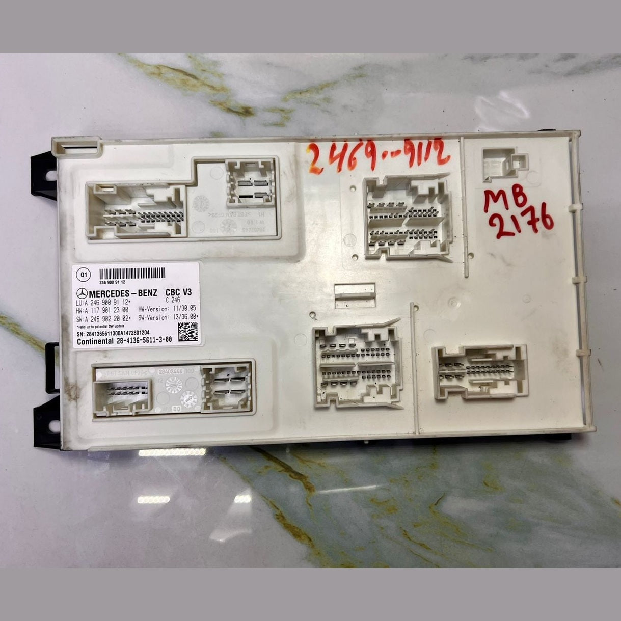 Mercedes-Benz Body Comfort Control Module A 246 9009112 W176 A Class, W246 B Cla