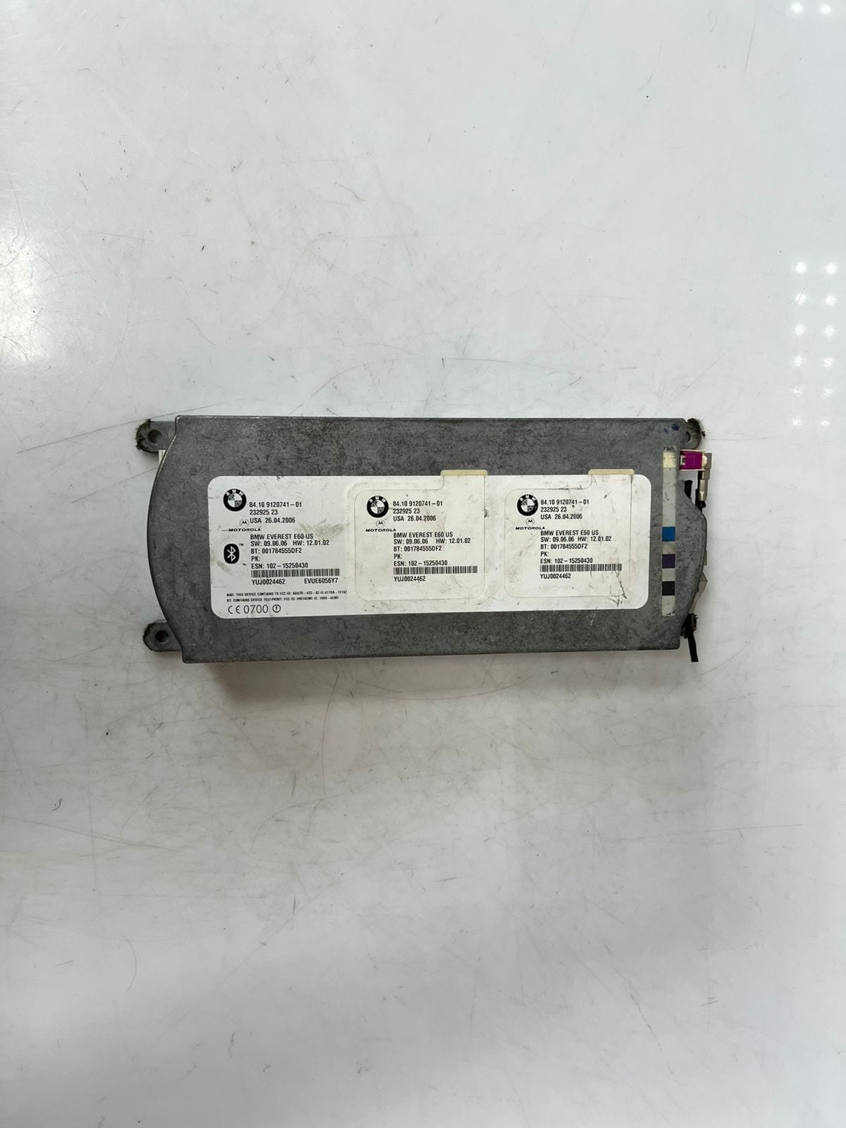 2006-2011 BMW 325i 330i, 530i, E6x Bluetooth Telematics Control Unit 9120741 OEM