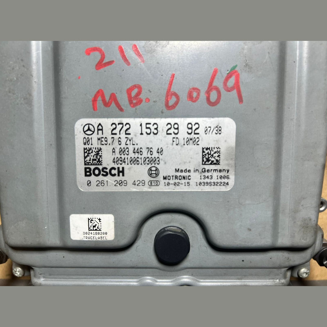 08-10 Mercedes W211 E-Class Engine Control Module Unit ECM ECU A272 1532992 OEM