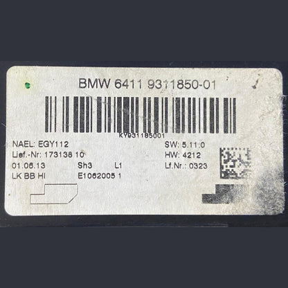 OEM BMW F20 F21 F30 F31 Control Unit Air Conditioning A/C Module 9311850
