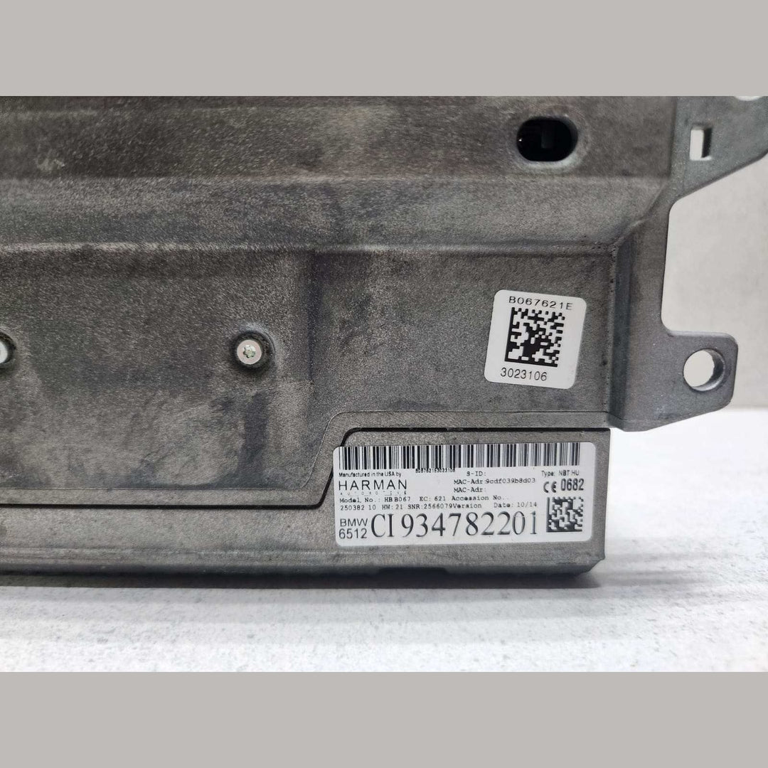 BMW Navigation Head Unit 9347822, F01 7 Series, F30 3 Series, and F15 X5 NBT HU 