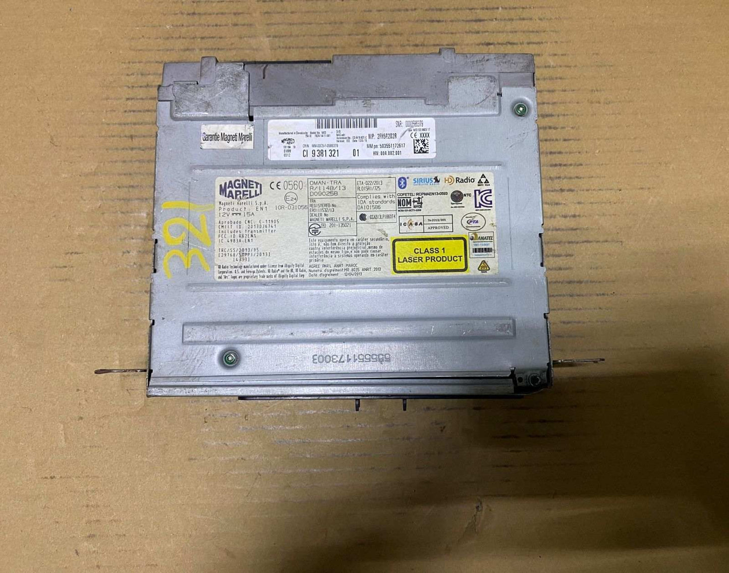 BMW Navigation System 9381321 F10, F11, F20, F21 HEAD UNIT CD NAVI