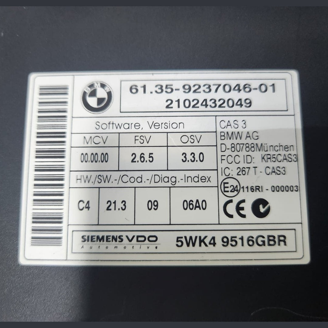 2010 BMW Engine Control Unit 8510838 X5 E70 3.0D Diesel ECU SET 2010-2013