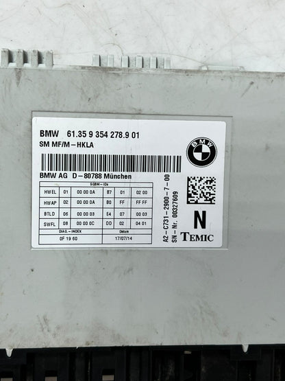 2011-2016 BMW 535i 740LI Seat Control Module SCM 9354278 OEM