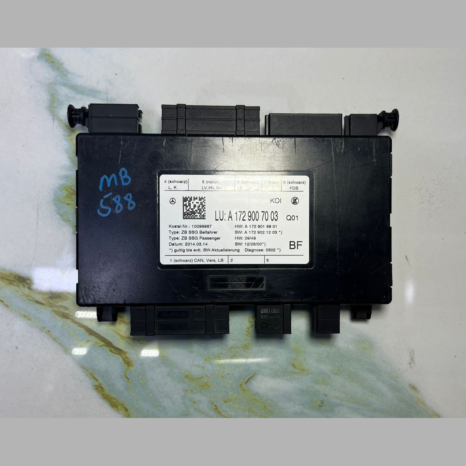 Mercedes W172 SLK W212 Front Passenger Side Seat Control Module A172 9007003 OEM