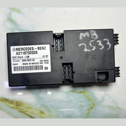 07-09 Mercedes E550 Seat Heating Control Module A2118702026 E-Class W211, ML63