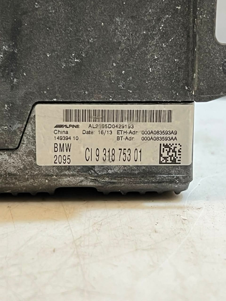 2013 BMW 3 Series F30 320d N47 F01 F20 F25 F13 F45 Navigation HEAD UNIT 9318753