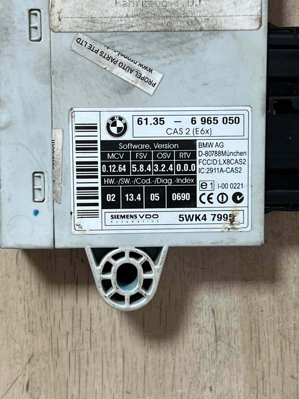 BMW E60 E63 E64 530i 630i N52 258HP ECU Kit DME 7546990 + CAS2 + Key Automatic