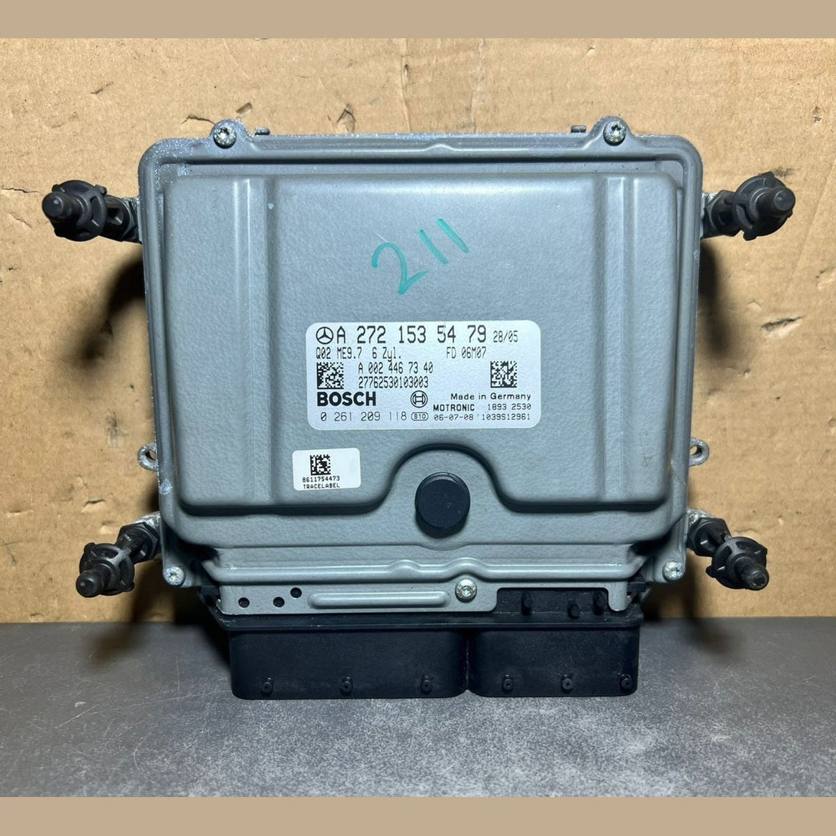 01-09 Mercedes W211 E-Class Engine Control Module Unit ECM ECU A272 1535479 OEM