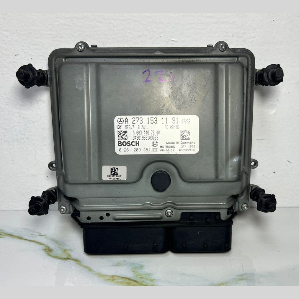 07-13 Mercedes W221 S-Class Engine Control Module Unit ECM ECU A273 1531191 OEM