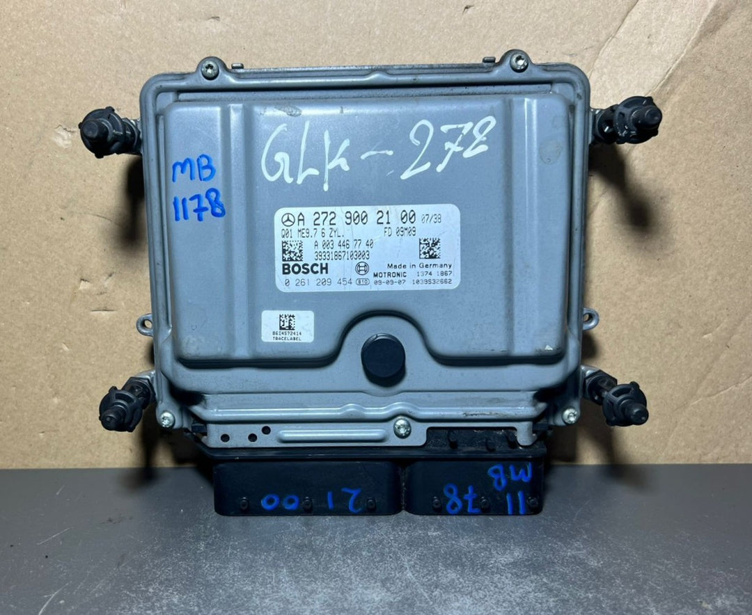 08-12 Mercedes W204 GLK Engine Control Module Unit ECM ECU A272 9002100 OEM