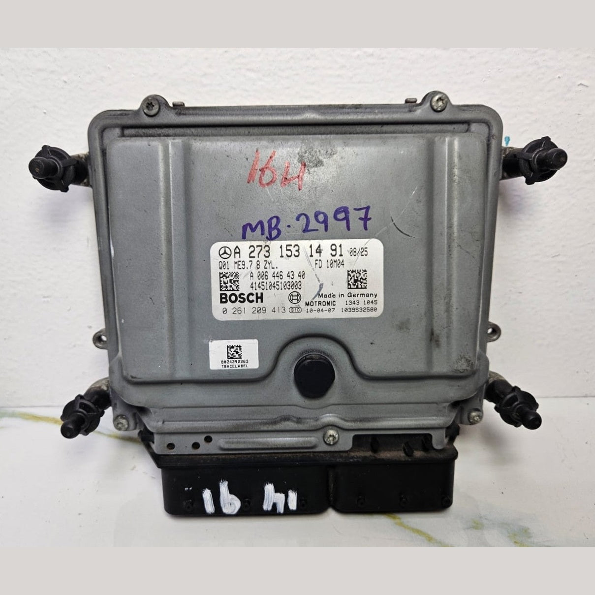 07-12 Mercedes W164 GL ML GLE ECU Engine Control Module Unit A273 1531491 OEM