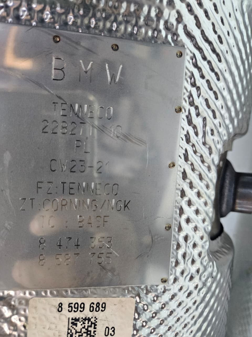 BMW 7 5 Series C X3, X4 F44 B47 catalytic Converter 8587755 OEM