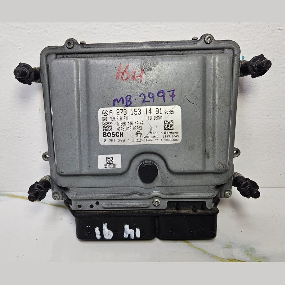 07-12 Mercedes W164 GL ML GLE ECU Engine Control Module Unit A273 1531491 OEM