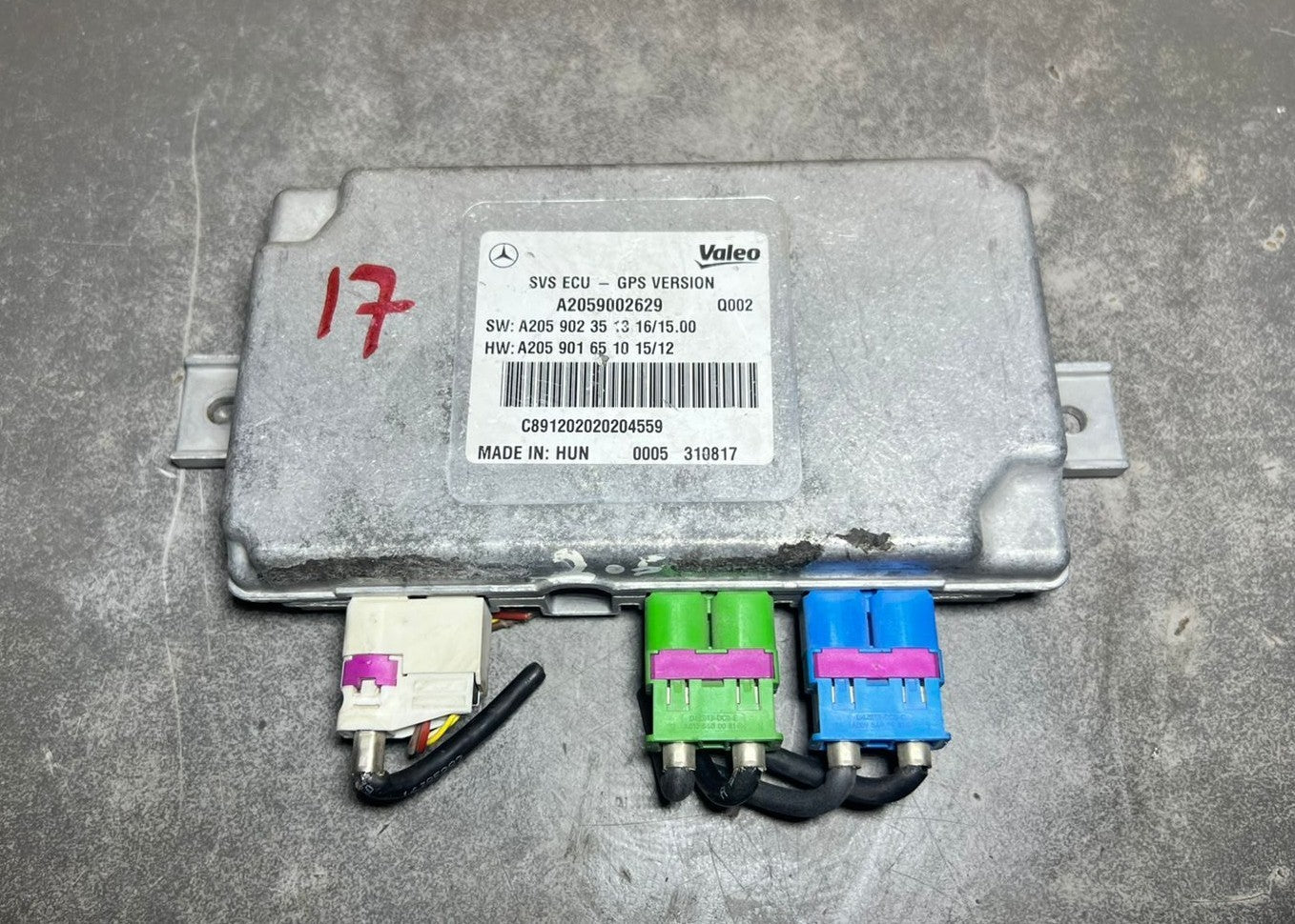 15-20 Mercedes W205 Surround View Camera Control Module  A205 9002629 OEM