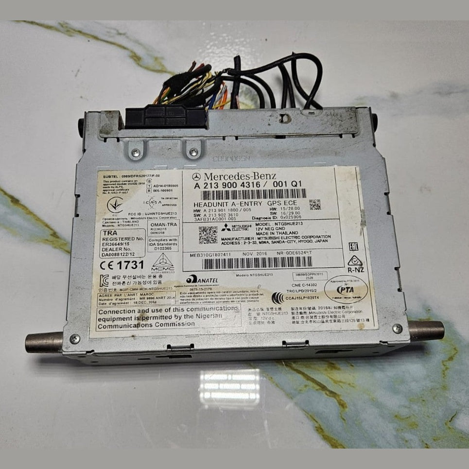 Mercedes W213 E-Class Radio Audio Head Unit Multimedia CD Player A213 9004316