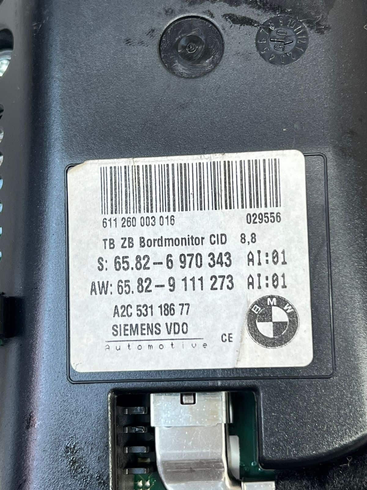 2006 BMW 550i E60 E61 5 Series M5 CID Navigation Display Screen 6970343 OEM