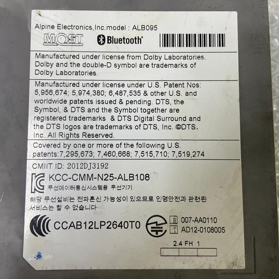 OEM BMW F20 F22 F45 F30 F10 F11 F25 F15 Headunit ECU Sat Nav Audio DVD Computer