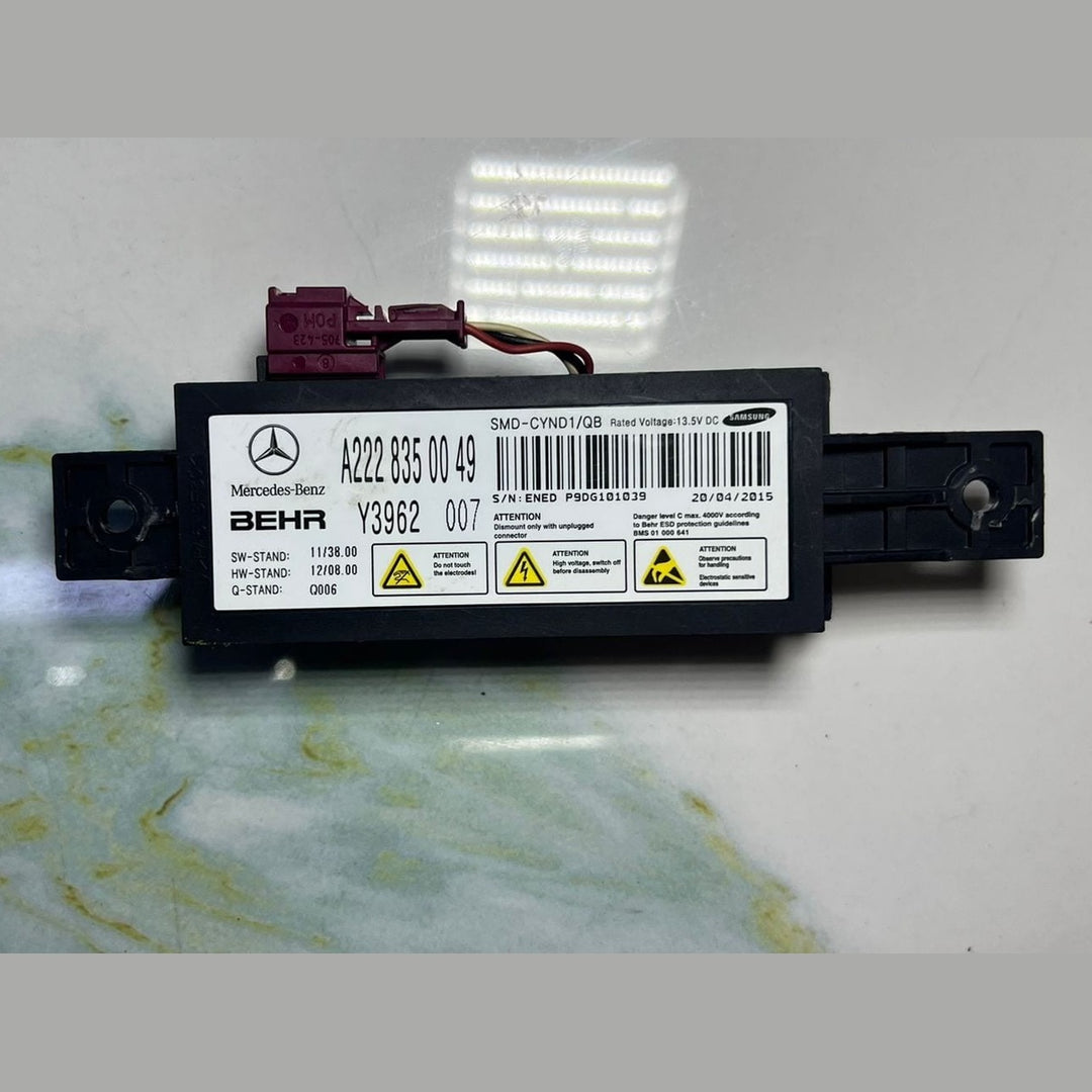 Mercedes Ionizer Air Duct Control Unit Module A2228350049 S-Class W222 W217