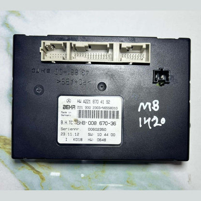 2007-2013 Mercedes-Benz S550 Hvac Heater Blower Motor Control Module A2218704192