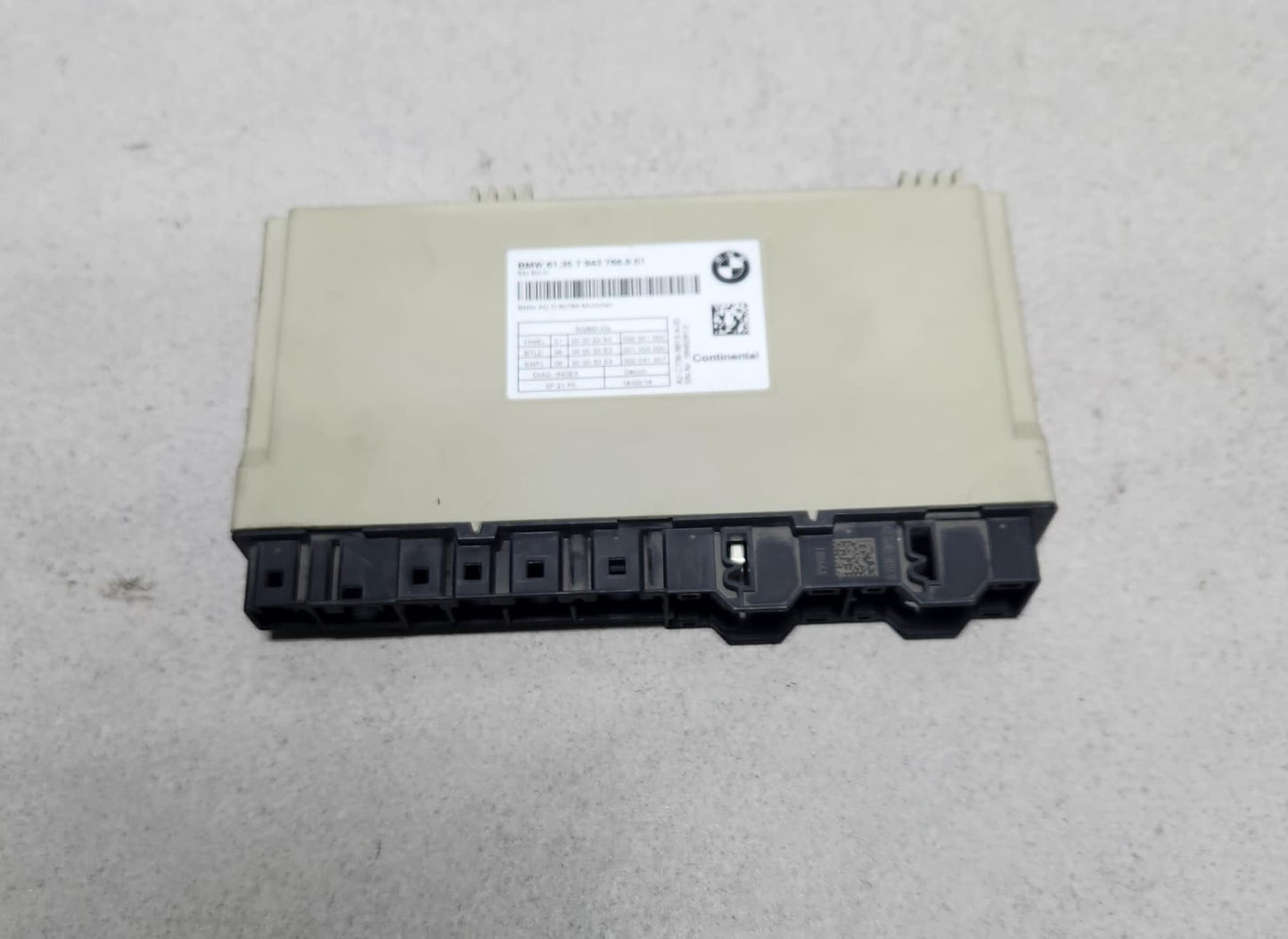 2017-2023 BMW X3 Seat Control Module 7943766 G-Series, 530e 540i and Alpina B7