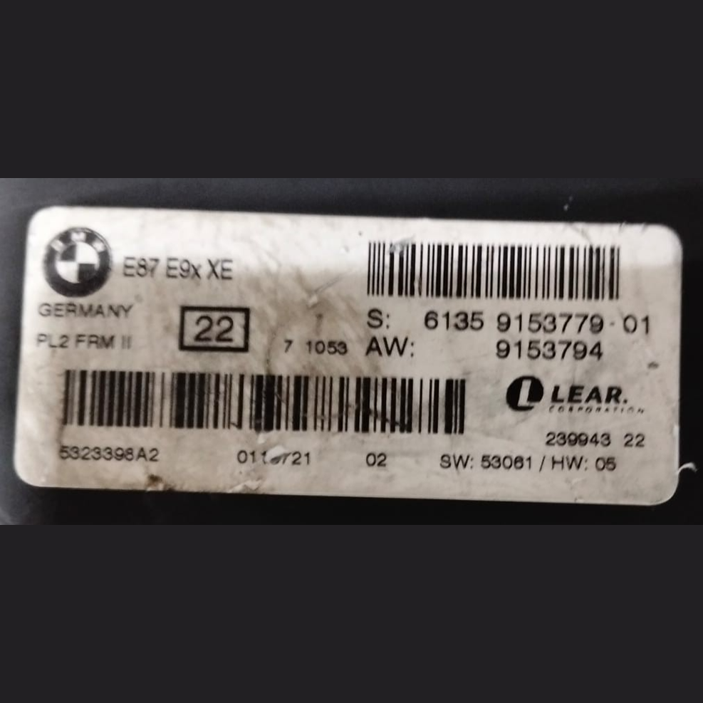 BMW MODULE UNIT LCI PL2 FRM 2 E90 E87 XE -9153794