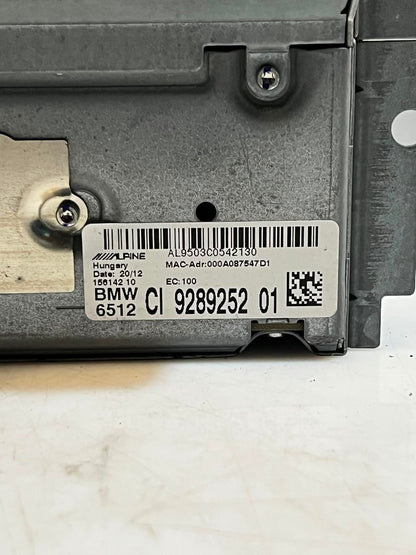BMW 6 Series F12 ALPINE NAVIGATION Car Infotainment Computer 9289252 OEM