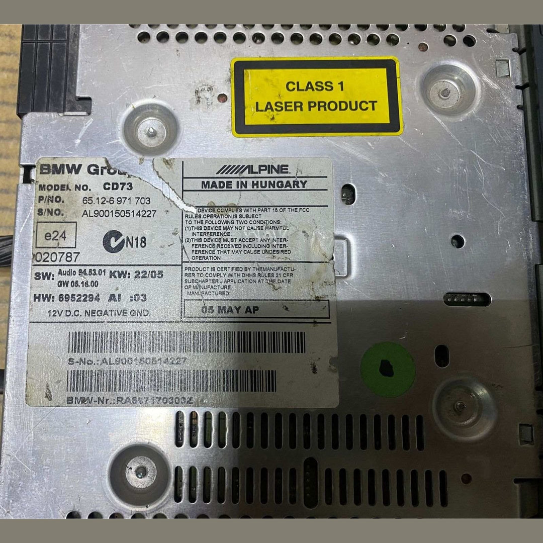 2006-2009 BMW M3 Radio Professional CD Player 6971703 E90 E91 E92 E93 3 Ser