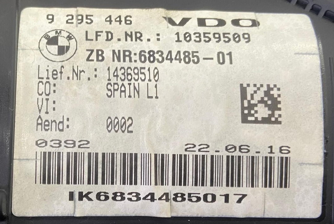 OEM BMW 2 F46 F48 Speedometer Instrument Cluster 6834485