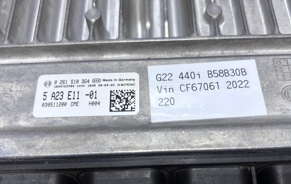 BMW G22 440i B58B30B Vin CF67061  20/09/2022 ENGINE CONTROL UNIT ECU - 5A23E11