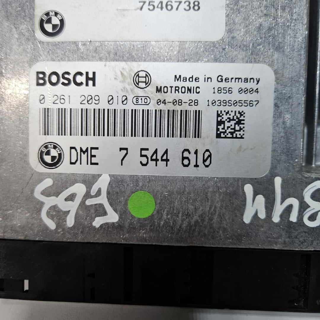 2011 BMW E60 E61 E63 E64 X5 750Li N62 Engine Control Unit DME Key Set 7544610