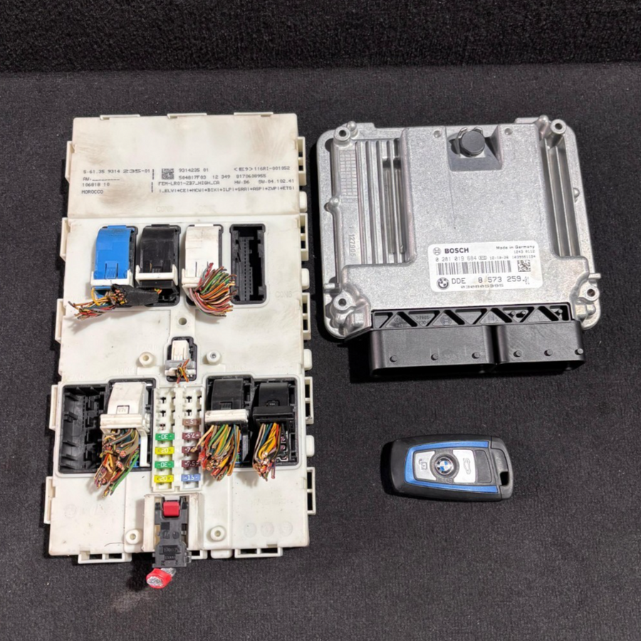 BMW 320d DIESEL N47N F30 F32 F34 F36 2013 MOTORSTEUERGERÄT DDE ECU SET -8573259