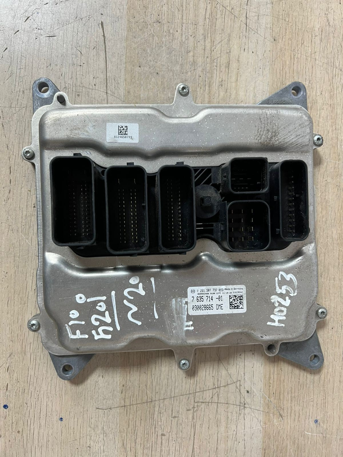 BMW F10 520I  X3 N20 ENGINE CONTROL UNIT DME ECU SET +CAS4 CA+ KEY - 7635714