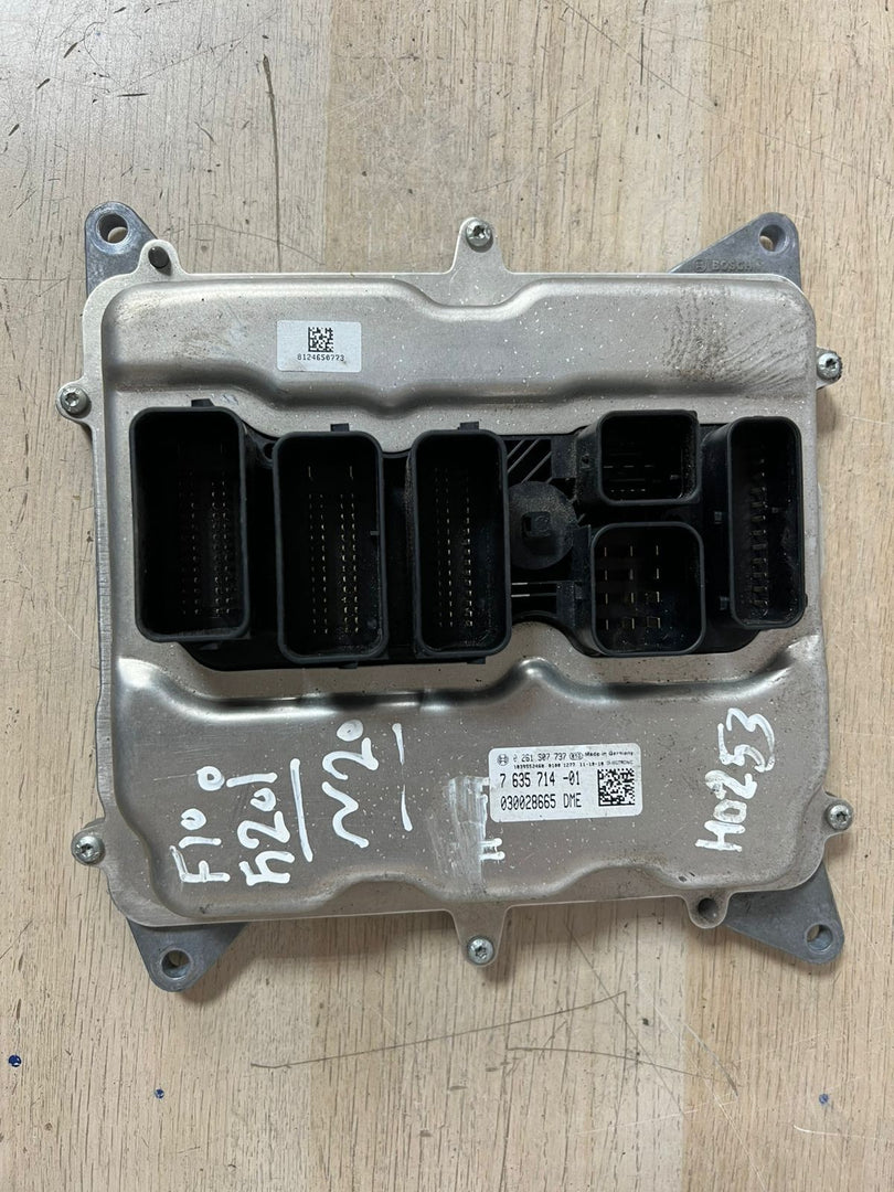 BMW F10 520I  X3 N20 ENGINE CONTROL UNIT DME ECU SET +CAS4 CA+ KEY - 7635714