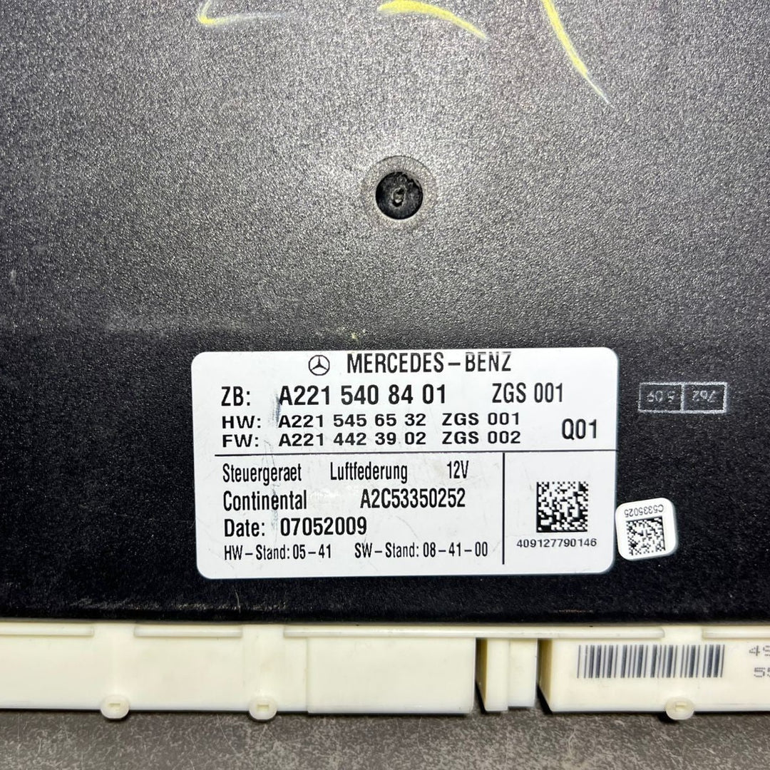 07-13 MERCEDES W221 S-KLASSE LUFTFEDERUNG STEUERGERÄT MODUL A221 5408401 OEM