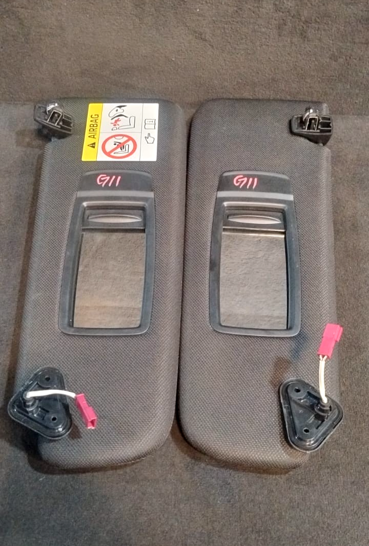 BMW G11 7 SERIES SUN VISOR SET WITH VANITY MIRROR OEM VIN  B314963