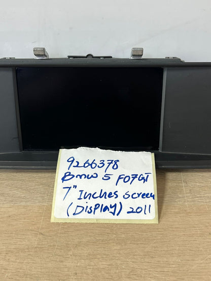 BMW Central Information Display 9266378 F07 5 Series Gran Turismo GT 535I