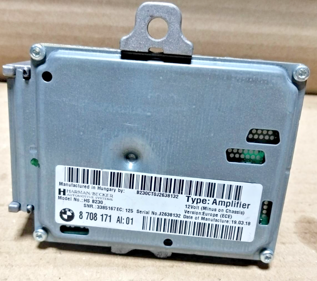 AMPLIFIER BMW 5 G30 G31 G38 Other control units/modules HARMAN/BECKER 8708171