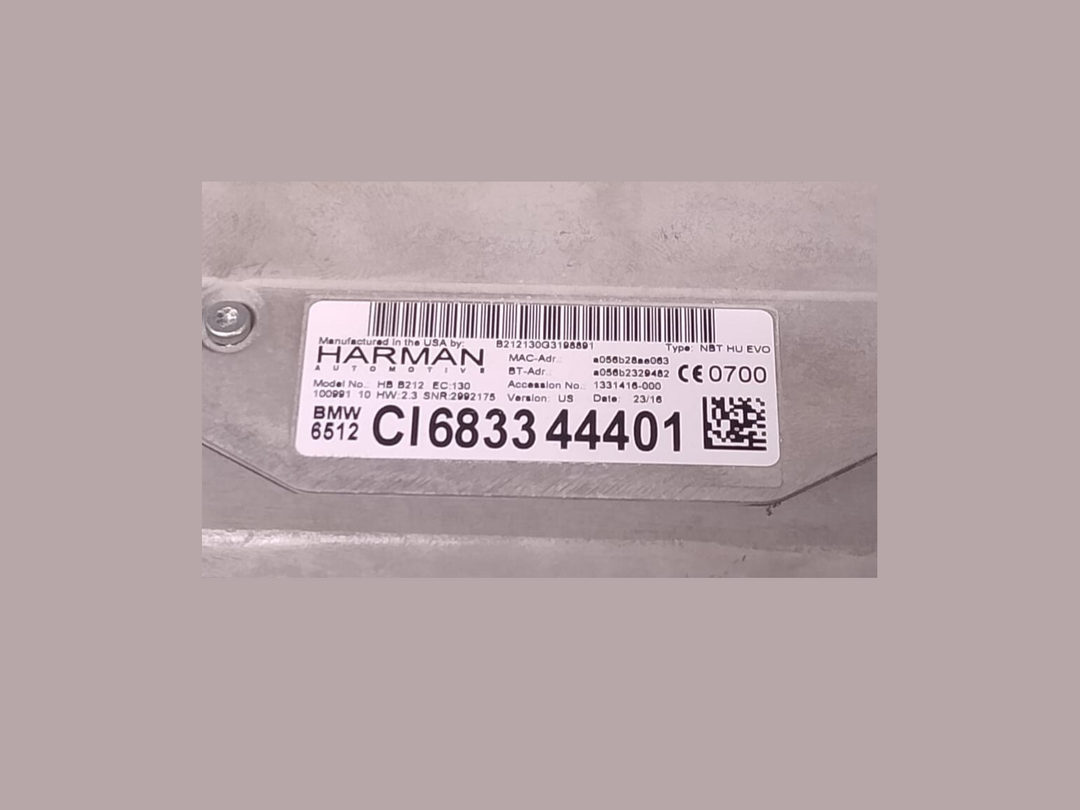 OEM BMW G12 G30 G32 Navigation HARMON  Headunit Radio CD Head Unit 6833444