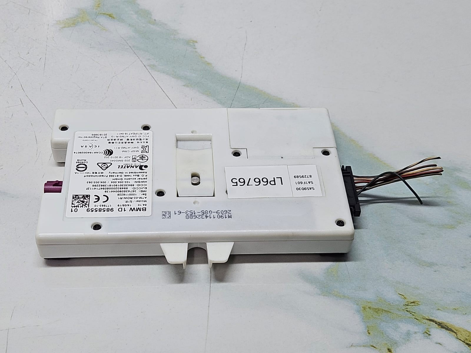 2019 BMW X5 G05 EUR RHD Telematics Control Module 9858559 OEM
