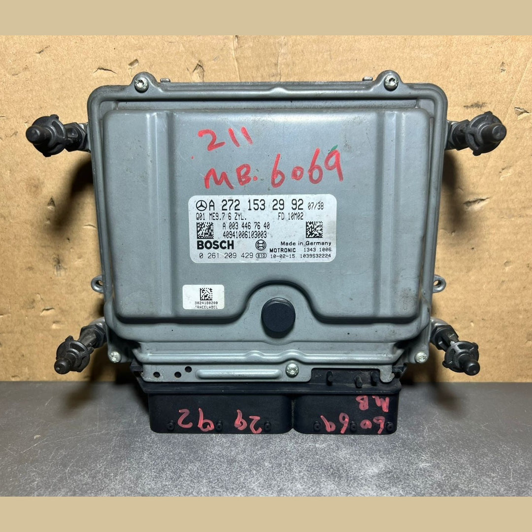 08-10 Mercedes W211 E-Class Engine Control Module Unit ECM ECU A272 1532992 OEM