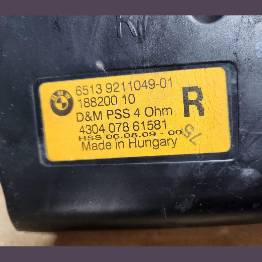 2008-2019 BMW X6 D Pillar Speaker 9211049 Rear right X6 E71 