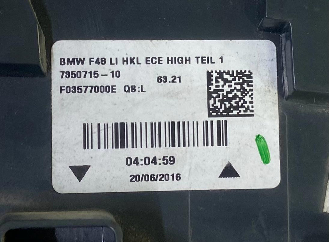 OEM BMW X1 F48 N/S LEFT SIDE REAR TAIL LIGHT 7350715