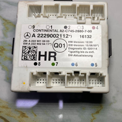 2015-2018 Mercedes-Benz C300 C43 Door Control Module A 2229002112 C-Class W205