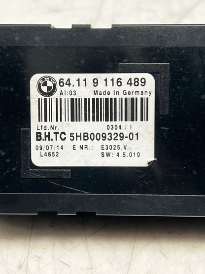 2007-2018 BMW X5 F15 and E70 3rd Row A/C Climate Control Module 9116489 OEM
