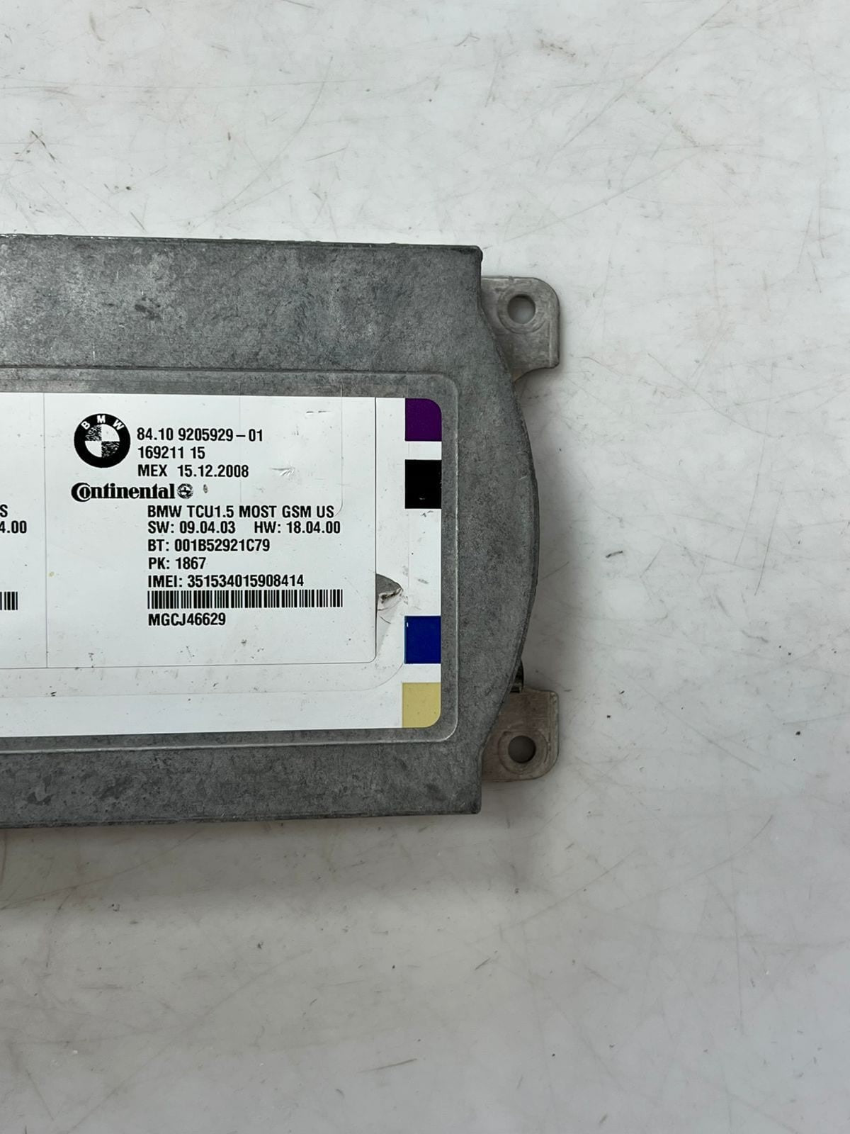 2007-2013 BMW 328i 335i, X5, X6 Telematic Control Module 9205929 OEM
