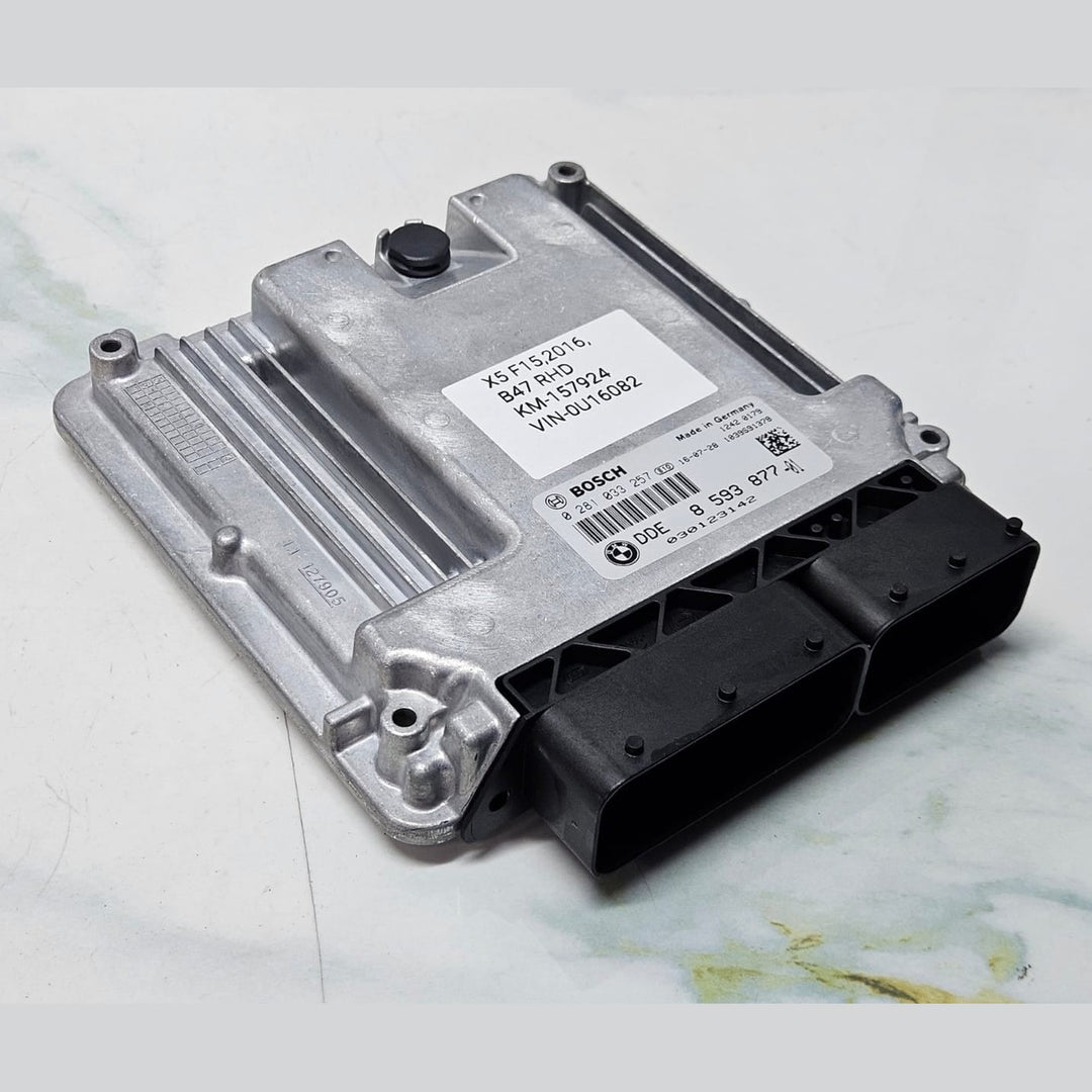 2014-2021 BMW X5 F15 B47 RHD Engine Control Unit ECU Set DDE 8593877 OEM