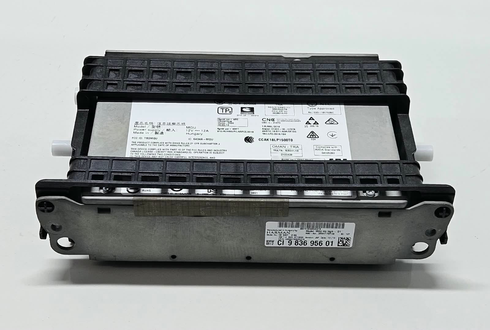9836956-2019 BMW X5 G05 RHD Audio Head Unit High 3 MGU Module OEM